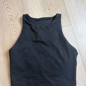 Old Navy Black High-Neck Cropped Tank